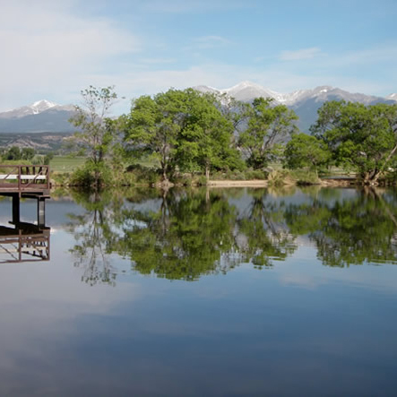 alpine lake fishing