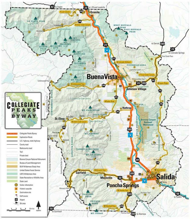 Collegiate Peaks Scenic Byway Buena Vista & Salida, Colorado Visitor