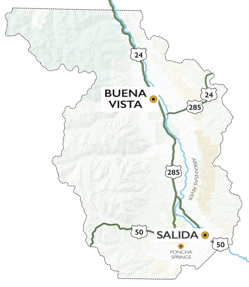 chaffeemap_CMYK_WEB Buena Vista & Salida, Colorado Visitor Guide